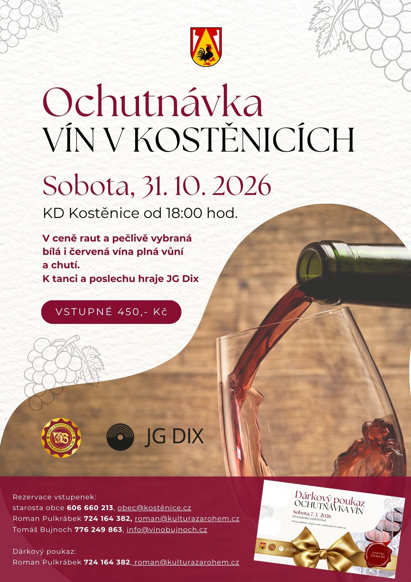 Ochutnávka vín  31.10.2026