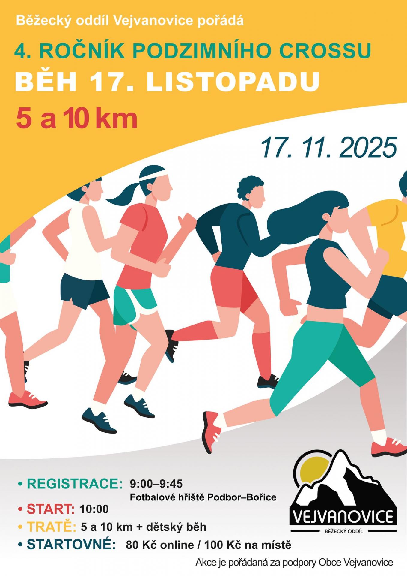 4. ROČNÍK PODZIMNÍHO CROSSU 17. LISTOPADU